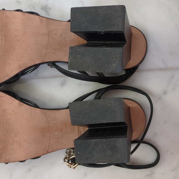 ALOHAS • Cactus Sandal in Total Black, size 39 / US 8 - Picture 6 of 9